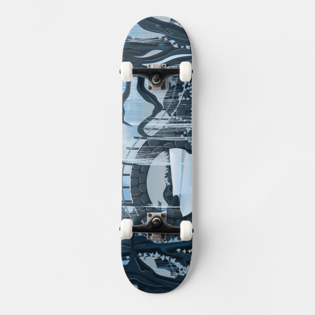Japanese Meditation Garden Skateboard (Front)