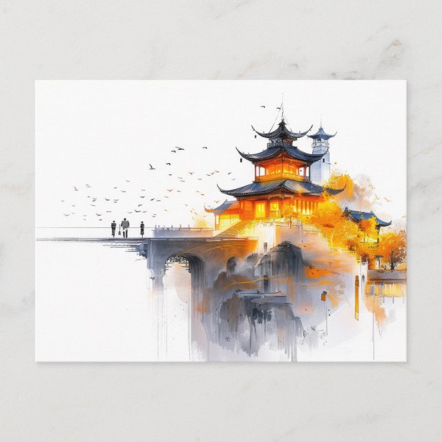 Japanese Minimalist Design Postcard (Front)