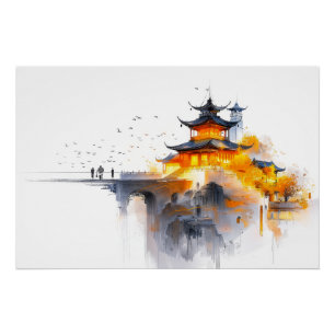 Japanese Minimalist Design Poster