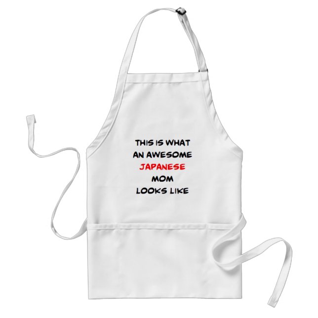 japanese mom, awesome standard apron (Front)