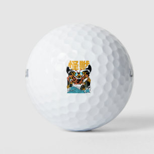 Japanese monster moth kaiju golf balls