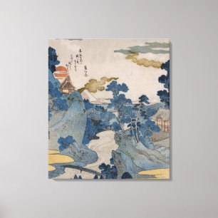 Japanese Mountain Village Canvas Print