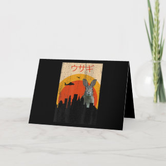 Japanese Movie Bunny Rabbit Horror | Rabbit Lovers Card