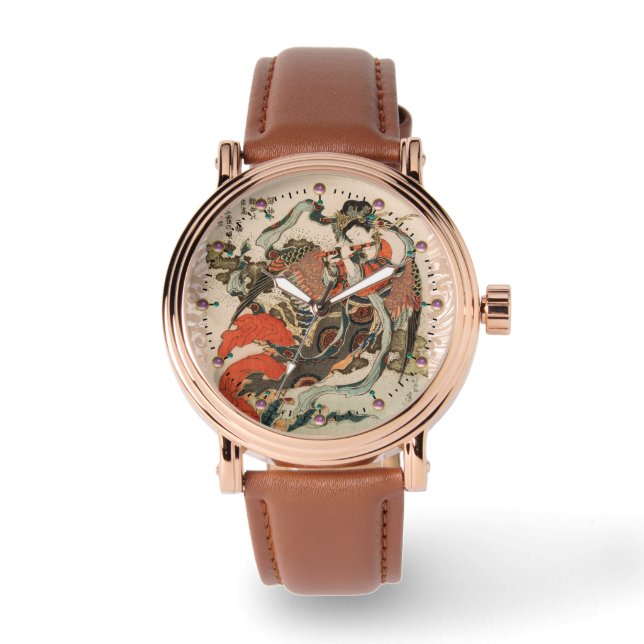 JAPANESE MYTHICAL BIRD WITH HUMAN HEAD Karyōbinga  Watch (Front)
