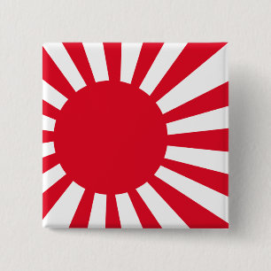 Japanese Navy Flag T-shirts and Apparel 15 Cm Square Badge