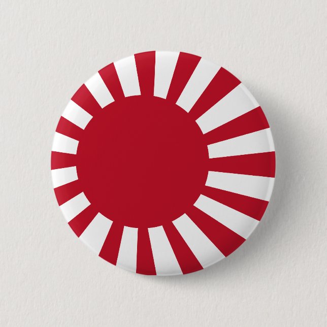 Japanese Navy Flag T-shirts and Apparel 6 Cm Round Badge (Front)