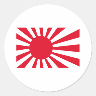 Japanese Navy Flag T-shirts and Apparel Classic Round Sticker