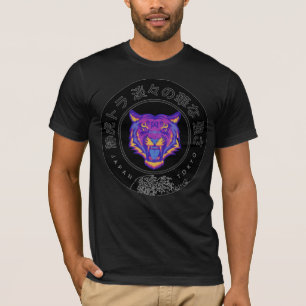 Japanese Neon Tiger – Edo Meets Modern  T-Shirt