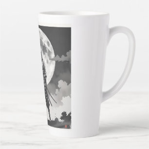 japanese ninja Moon Night Ninja Quiet Guardian Latte Mug
