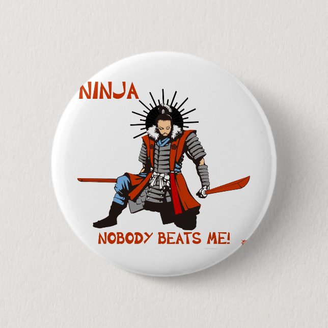 Japanese NINJA ninja 6 Cm Round Badge (Front)