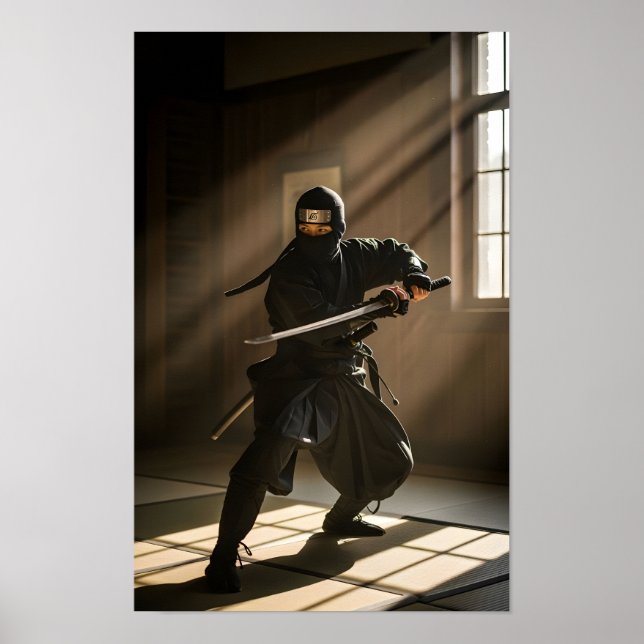 Japanese Ninja Shadow Warrior Poster (Front)