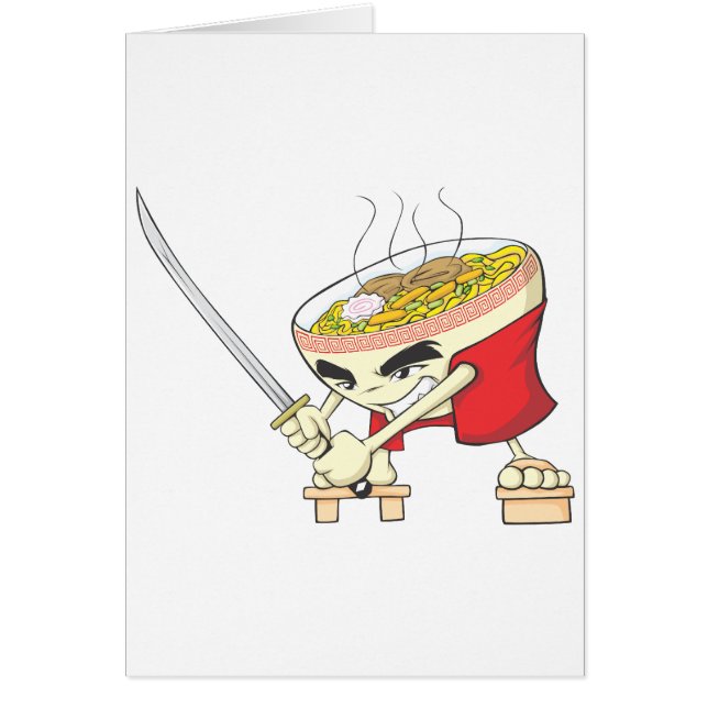 Japanese Noodle Soup Fighter with Samurai Sword (Front)