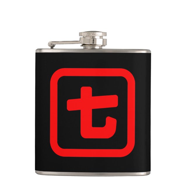 Japanese Number Seven 七 【Nana】 Kanji Hip Flask (Front)