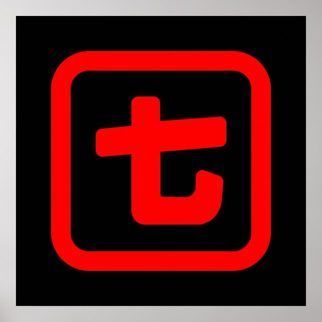 Japanese Number Seven 七 【Nana】 Kanji Poster (Front)