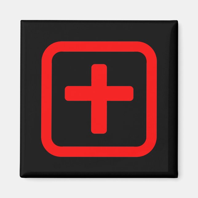 Japanese Number Ten 十 【Ju】 Kanji Magnet (Front)