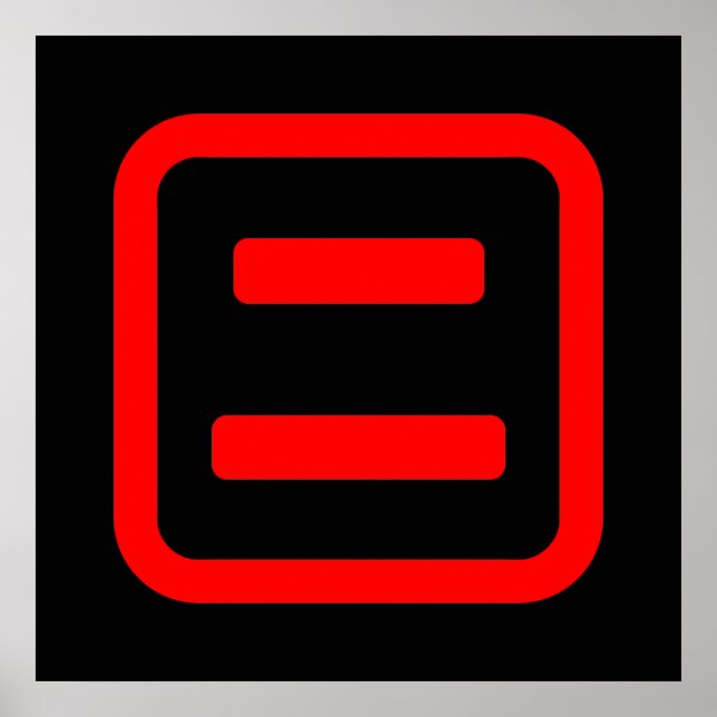 Japanese Number Two 二 【Ni】 Kanji Poster (Front)