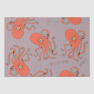 Japanese Octopus Pattern Tissue Paper