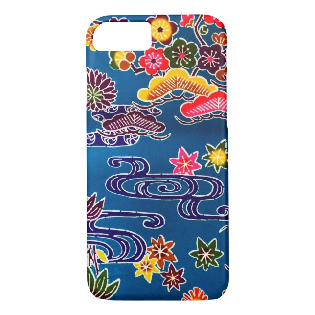 Japanese Okinawan Dye (Bingata) Case-Mate iPhone Case (Back)