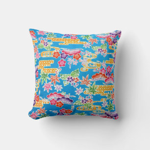 Japanese Okinawan Dye (Bingata) Cushion