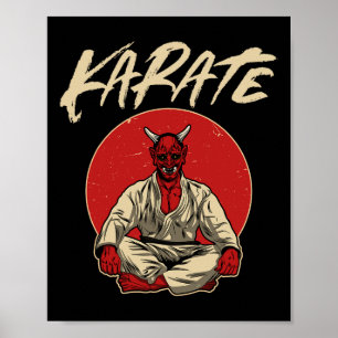 Japanese Oni Demon - Karate Gift Poster