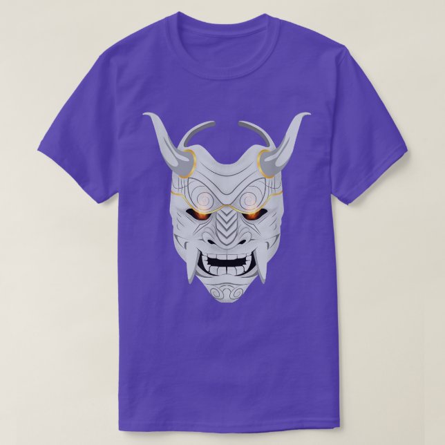 Japanese Oni Mask Ogre Samurai japan  T-Shirt (Design Front)