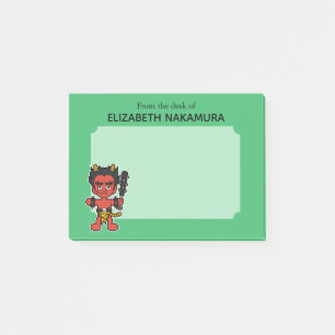 Japanese Oni Yokai Monster- Personalised Post-it Notes