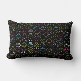 Japanese Onigiri Fluo Pattern Lumbar Cushion