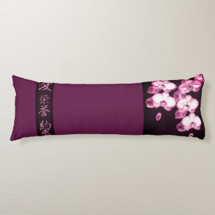 Japanese Orchids Body Cushion