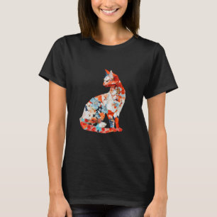 Japanese origami cats T for Japan fans cat owners T-Shirt