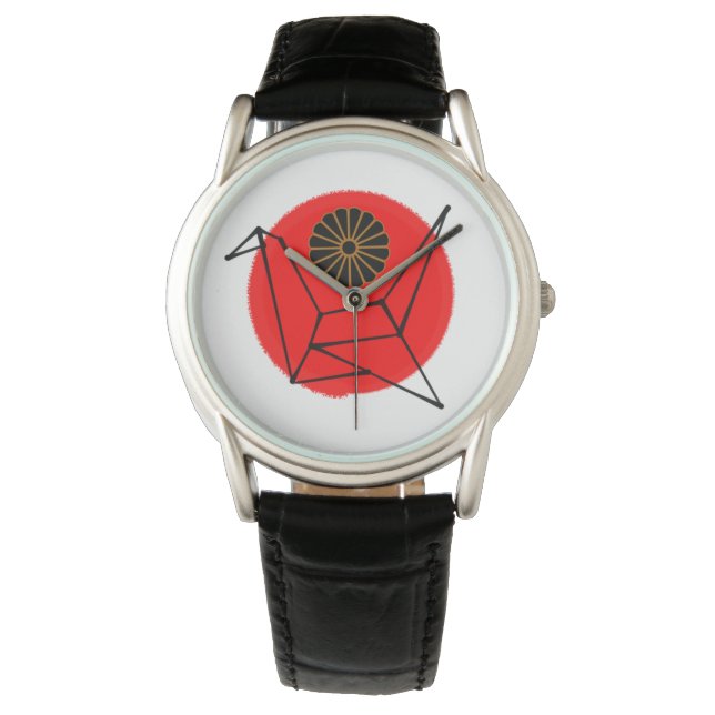 Japanese Origami Crane Tokyo Street Fashion Watch (Front)