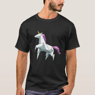 Japanese Origami Unicorn Cute Paper Folding Horse T-Shirt