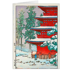 Japanese Pagoda in Snow