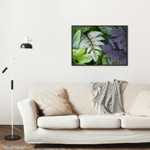 Japanese Painted Fern and Foliage Botanical Photo Print