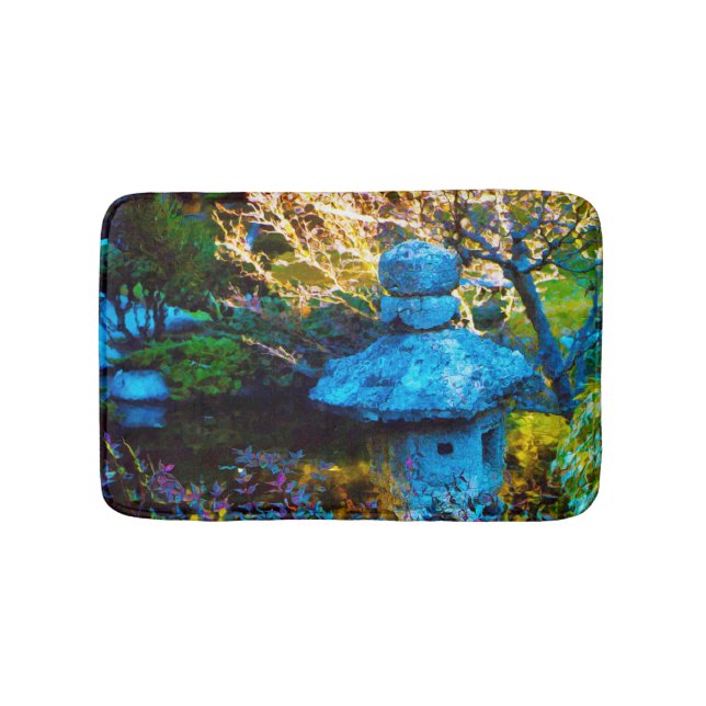 Japanese Painted Garden Bath Mat (Front)