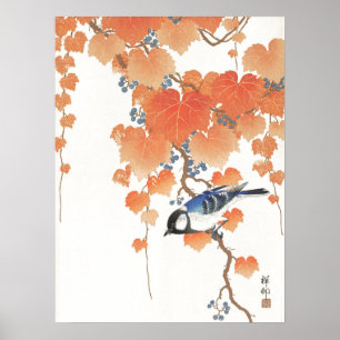 Japanese painting by ohara koson,vintage, Koson Oh Poster