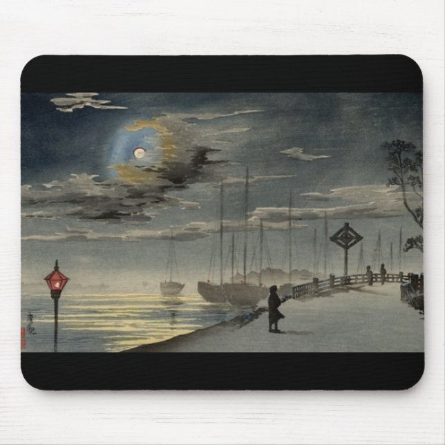 Japanese Painting circa 1915 Mouse Pad (Front)