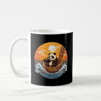 Japanese Panda Sushi Bowl Serene Coffee Mug