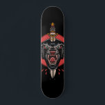 Japanese Panther & Sword Wild Jungle Animal Roar Skateboard<br><div class="desc">This cool skateboard featuring Japanese panther illustration would make an amazing gift for someone,  who loves skateboarding!</div>
