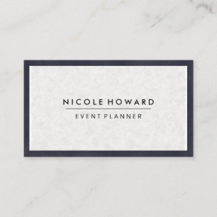 Japanese Paper Texture Deep Purple Border Business Card