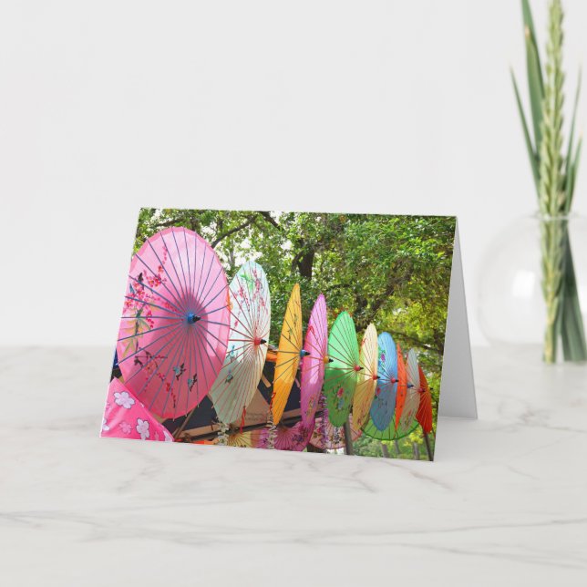Japanese Parasol Notecard (Front)