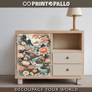 Japanese parchment floreal fantasy tissue paper