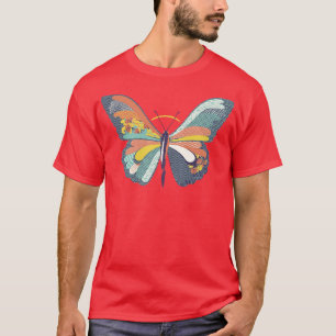 Japanese Pattern Butterfly Art by Tobe Fonseca T-Shirt