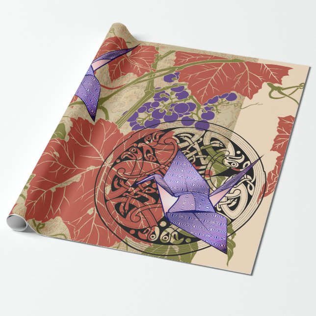 JAPANESE PATTERN COLLAGE Wrapping Paper (Unrolled)
