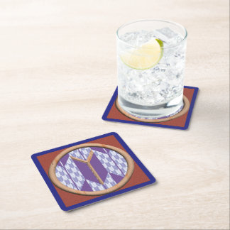 Japanese pattern Initial [Y] Yagasuri Square Paper Coaster