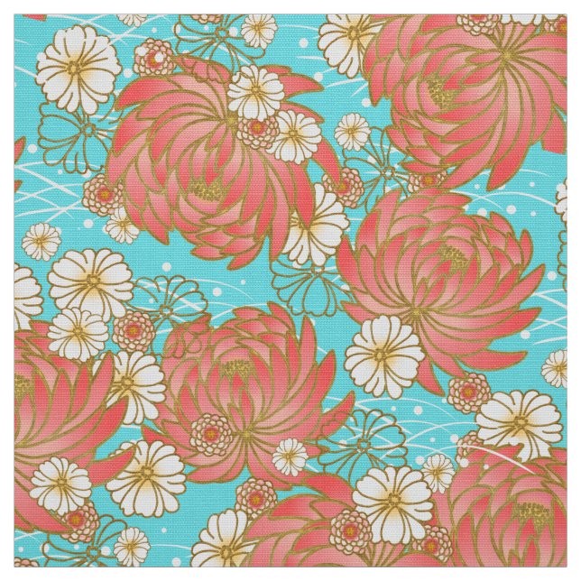 Japanese pattern kimono fabric (Swatch)