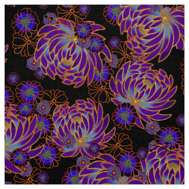 Japanese pattern kimono fabric (Swatch)