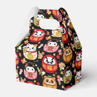 japanese pattern party favour box daruma