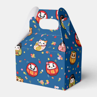 japanese pattern party favour box daruma