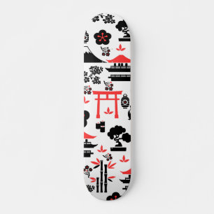 Japanese Pattern Skateboard