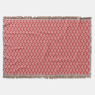 Japanese pattern throw blanket